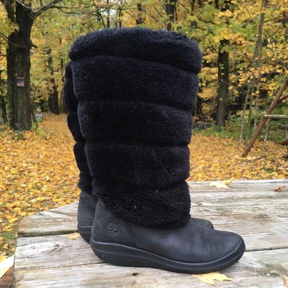 Timberland Shoes - TIMBERLAND Kickadilla Mid Calf Faux Fur Duck Boots